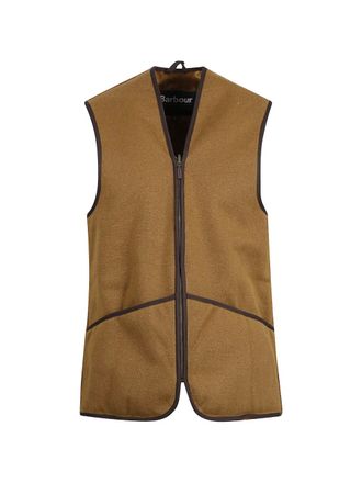Barbour faux fur zip vest - unisex - Acrylic/Artificial Fur - 32 - Brown
