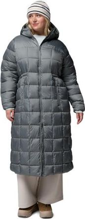 Columbia Puffect III Long Jacket Mantel f&uuml;r Damen | grau