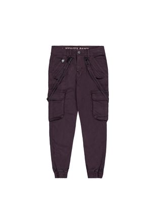 Alpha Industries Cargohose ALPHA INDUSTRIES Utility Pant, Herren, Gr. 29, Normalgr&ouml;ssen, lila (plum), Obermaterial: 98% Baumwolle, 2% Elastan; Futter: 100% Baumwolle, 
