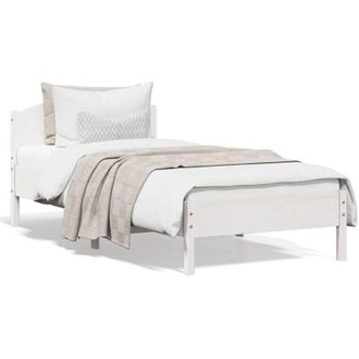 vidaXL Letto senza Materasso Bianco 90x200 cm Legno Massello di Pino - Vidaxl