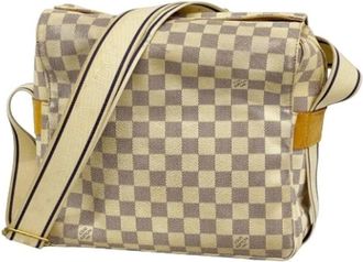 Louis Vuitton Pre-owned Cross Body Bags, female, White, Size: ONE SIZE Pre-owned Naviglio Shoulder Bag
