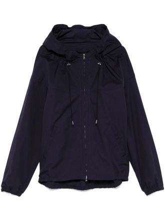 Lanvin Lightweight Hooded Windbreaker with Adjustable Drawstrings