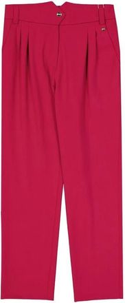 Herno Multicolor Elastane Broek - Dames - Straight fit broeken - Rood - M - Wol - Broeken
