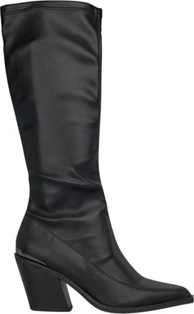 Alma En Pena Aansluitende laars metalen detail - Dames - Cowboylaarzen - Zwart - 40 EU - Schoenen