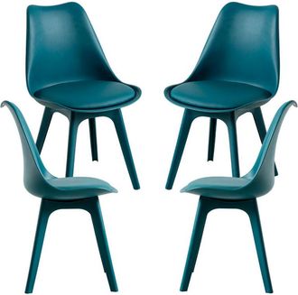 Regalos Miguel Packs Sillas Comedor - Pack 4 Sillas Synk Suprym - Verde Azulado