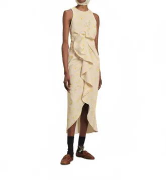 Kika Vargas Liv Dress In Yellow