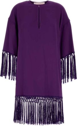 Valentino Garavani Cady Couture Jurk - Dames - Tunieken - Paars - XS - Overhemden