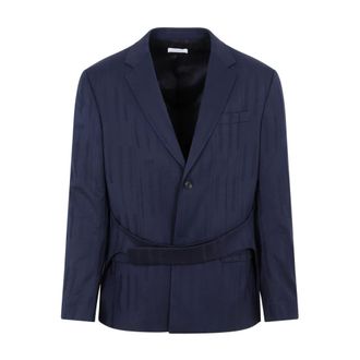 Off-white Heren, Jassen, Blauw, Maat: XL Katoen