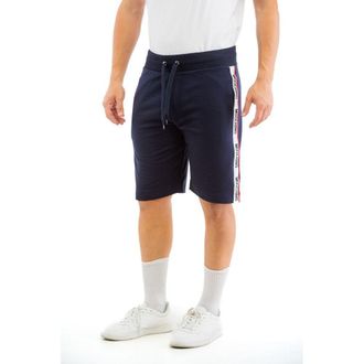Moschino Blue Cotton Bermuda Mens Shorts