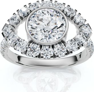 Pompeii3 1 3/4Ct Eye Diamond Ring 14k Gold Lab Grown