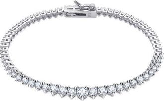 Untamed Petals Vanderbilt Crystal Bracelet in Silver at Nordstrom