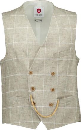 Club of Gents Beige Gilets CG Perry Vest - Heren - Gillet - Beige - S - Kostuums