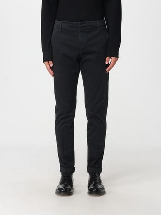 Dondup Pantaloni chino Gaubert slim fit in velluto a vita media