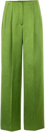 Marc Cain Broeken, Dames, Groen, L, Katoen, Wichita Wijde Broek