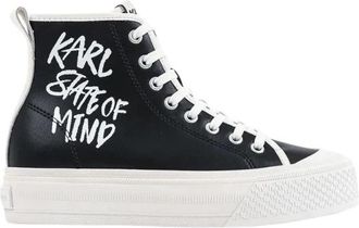 Karl Lagerfeld Kampus Max V - Dames - Sneakers - Zwart - 36 EU - Leer - Schoenen