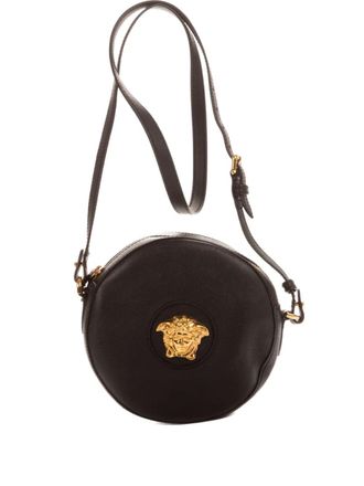 Versace 2000s medusa-head circular bag - Black