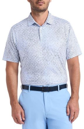Robert Graham Dalby Performance Golf Polo in White at Nordstrom, Size Xxx-Large