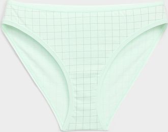 Miiyu Womens Elastic trim essential bikini panty 100% organic cotton