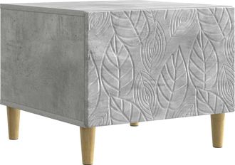 vidaXL Mesa De Centro Gris Hormig&oacute;n 50 X 49 X 40 Cm Vidaxl