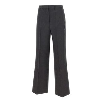 Birgitte Herskind Dames, Broeken, Grijs, Maat: S Wol