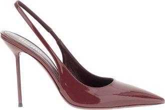 PARIS TEXAS Red Lidia Patent Leather Slingback Pumps