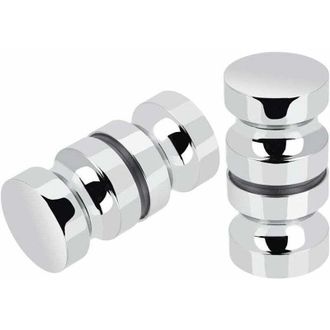 Elle 2 Pares De Manijas De Acero Inoxidable Para Puertas Corredizas De Mamparas De Ducha, Manijas Para Mamparas De Ducha De Vidrio Para Ba&ntilde;o, Cocina, Hogar