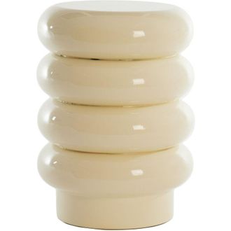 Light & Living Light&living - Mesa Auxiliar Mirogi En Crema - &Oslash;30x40 Cm