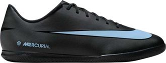 Nike Mercurial leren zaalvoetbalschoenen voor heren (ZWART/BLAUW)