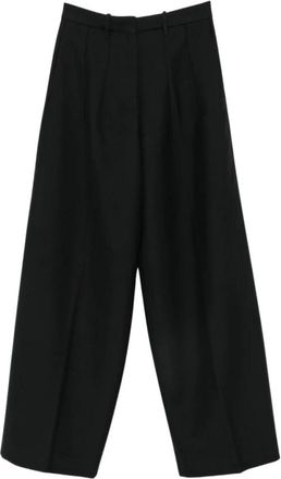 Nine In The Morning Wijde broek - Dames - Broeken - Zwart - Maat: W27 Zijde