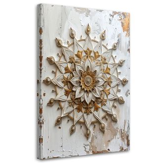 Feeby Cuadro Sobre Lienzo, Mandala Zen Spa Oriental, 80x120