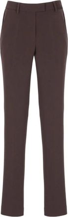 Alberto Biani Rechte broek - Dames - Straight fit broeken - Bruin - L - Broeken