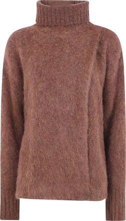 Uma Wang Sweater Highneck Fluffy Wool