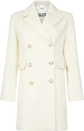 Silvian Heach Bozhinov Jas - Dames - Mantel - Wit - XS - Wol - Jassen