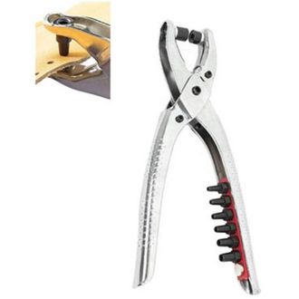 Trade Shop Trade Shop - Pinza Perforatrice Punzonatrice 6 Misure Per Bucare Cinture Borse 92864