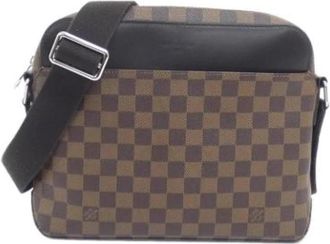 Louis Vuitton Pre-owned Vintage Damier Canvas Schoudertas - Heren - Vintage Schoudertas - Bruin - ONE Size - Vintage