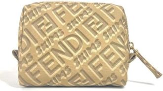 Fendi Pre-owned Nylon fendi-bags - Dames - Vintage Clutch - Beige - ONE Size - Nylon - Vintage