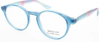 Signature Unisex Black Rectangular Eyeglass Frames S7024Rainbow