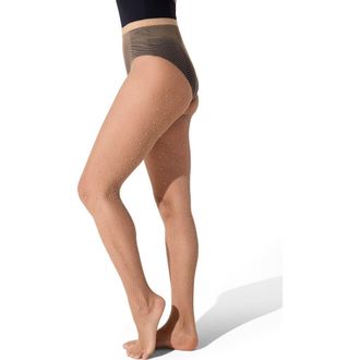 Capezio All-Over Rhinestone Fishnet Tight in Medium Brown at Nordstrom, Size Large/x-Large