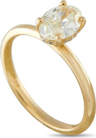 Luxury Bazaar 14K Yellow Gold 1.11ct Diamond Ring MF03-081926