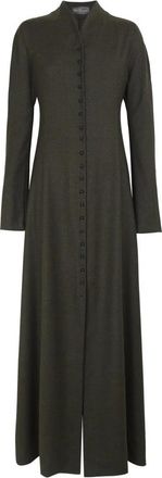 Cortana Lanna Dress - Dames - Shirt Kleedjes - Groen - XS - Wol - Kleedjes