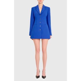 Amanda Uprichard Peralta Blazer Romper in Bblue at Nordstrom Rack, Size X-Large