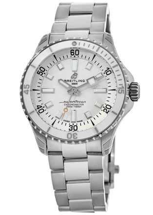 Breitling Superocean Automatic 36 White Dial Steel Womens Watch A17377211A1A1