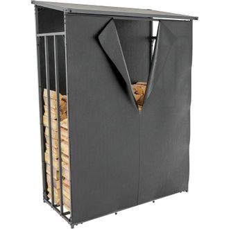 Clp Clp - Cobertizo Para Le&ntilde;a Con Lona Protectora Impermeable L