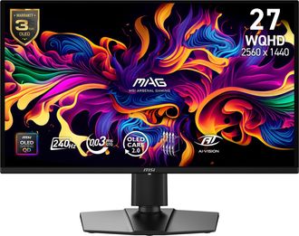 OEM Msi Mag 274qp Qd-oled X24 Pantalla Para Pc 67,3 Cm (26.5) 2560 X 1440 Pixeles Wide Quad Hd Negro