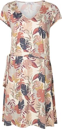 Amir Slama floral-print tied-waist dress - women - Elastane/Polyamide - GG - Neutrals