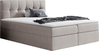 Mirjan24 Cama Continental Aedes, Rico 1, Continental, Individuales, 120x200, Tapiz, Somieres, 126x208x103cm