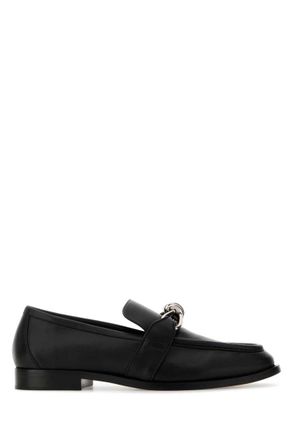 Bottega Veneta Black Leather Loafers