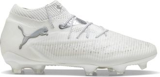 Puma Puma Mens Future 8 Ultimate Firm Ground Soccer Cleats - White, White/Silver Mist/Cool Light Gray, 6 UK