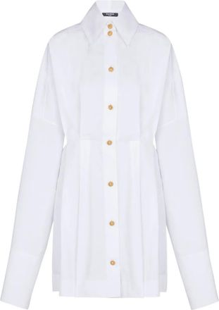 Balmain Chemisier con bottoni - Bianco