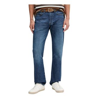 Levi's Heren, Jeans, Blauw, Maat: W34 L34 Katoen